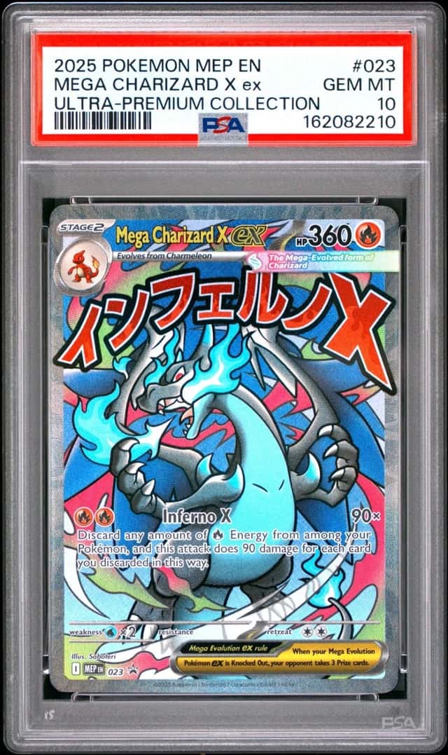 2025 POKEMON MEP PROMO ULTRA-PREMIUM COLLECTION #023 MEGA CHARIZARD X EX PSA 10