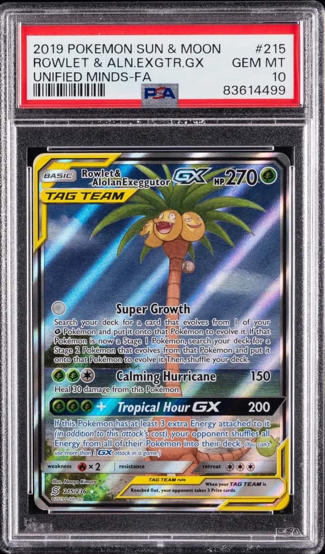 Rowlet & Alolan Exeggutor GX