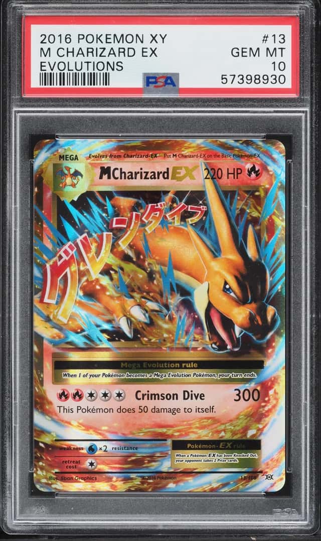 2016 Pokemon XY Evolutions Holo M Charizard EX #13 PSA 10 GEM MINT