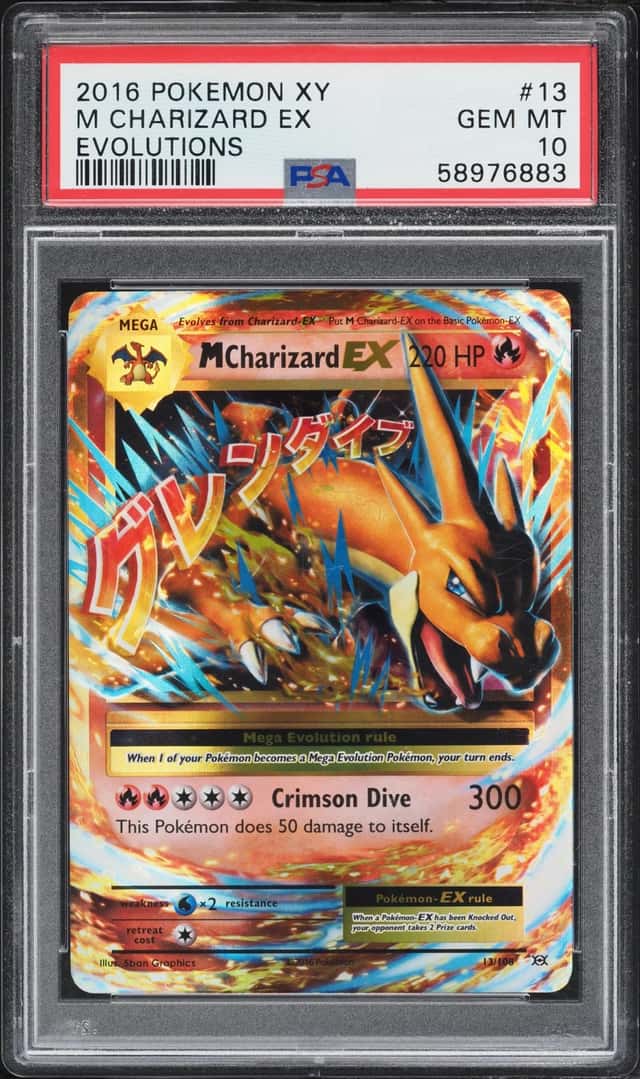 2016 Pokemon XY Evolutions Holo M Charizard EX #13 PSA 10 GEM MINT