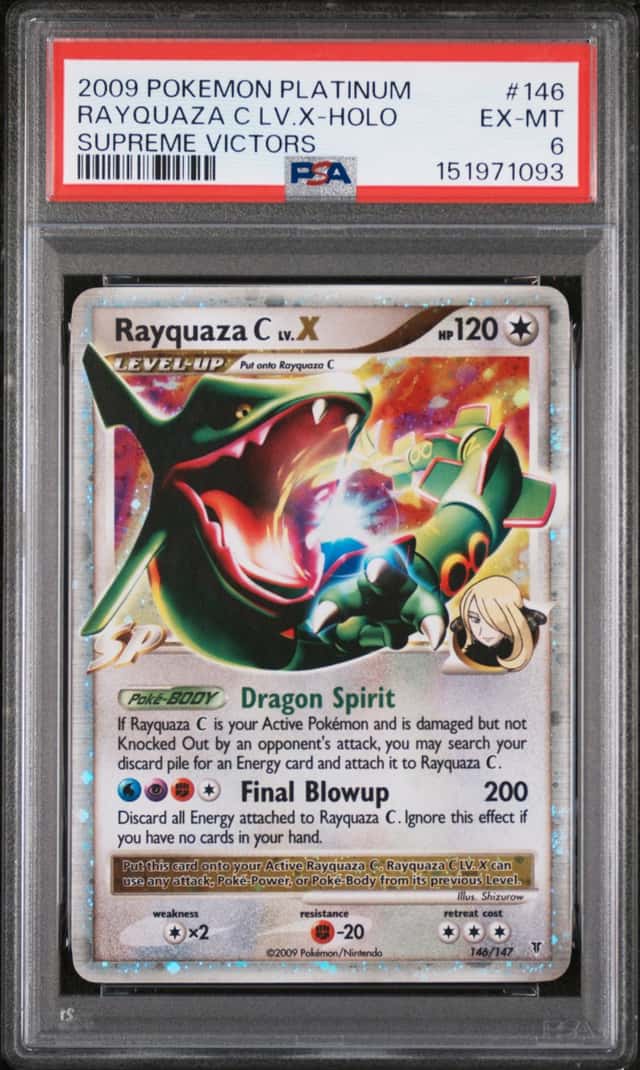 Rayquaza C LV X Holo #146 Platinum Supreme Victors 2009 Pokemon PSA 6