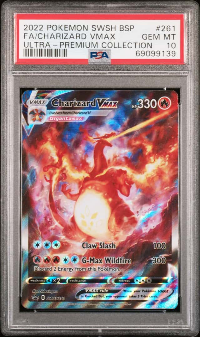 2022 POKEMON SWSH BLACK STAR PROMO CHARIZARD VMAX GEM MT 10