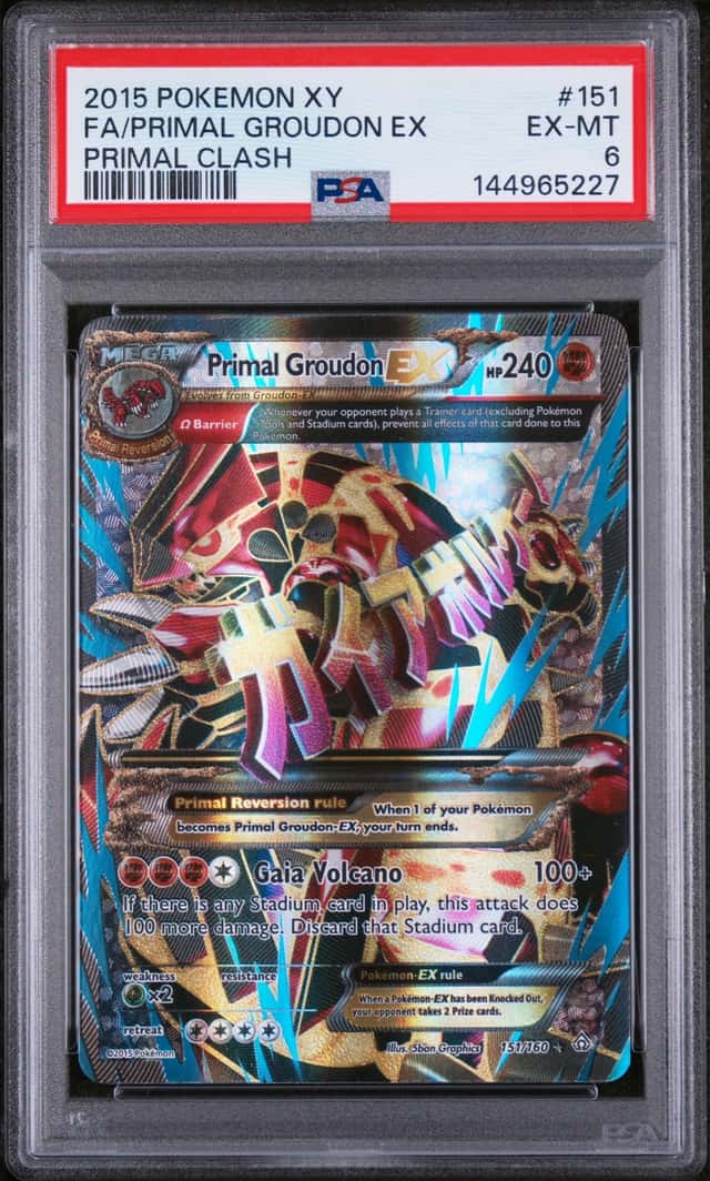 2015 Pokemon XY Primal Clash Groudon #151/160 PSA 6