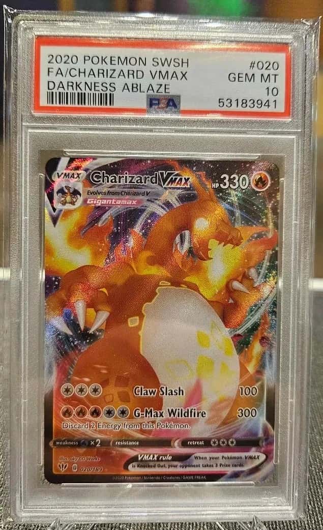 Pokemon Charizard Vmax #20 Darkness Ablaze PSA 10