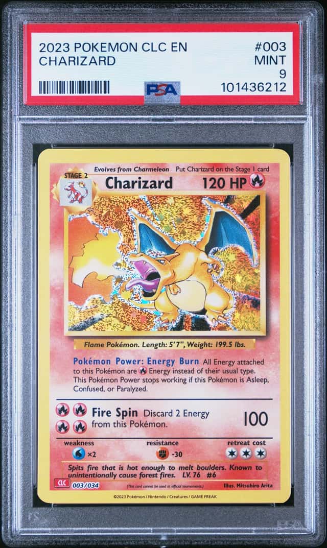 CHARIZARD 2023 POKEMON CLASSIC COLLECTION 003/034 RARE HOLO PSA 9 Q2419
