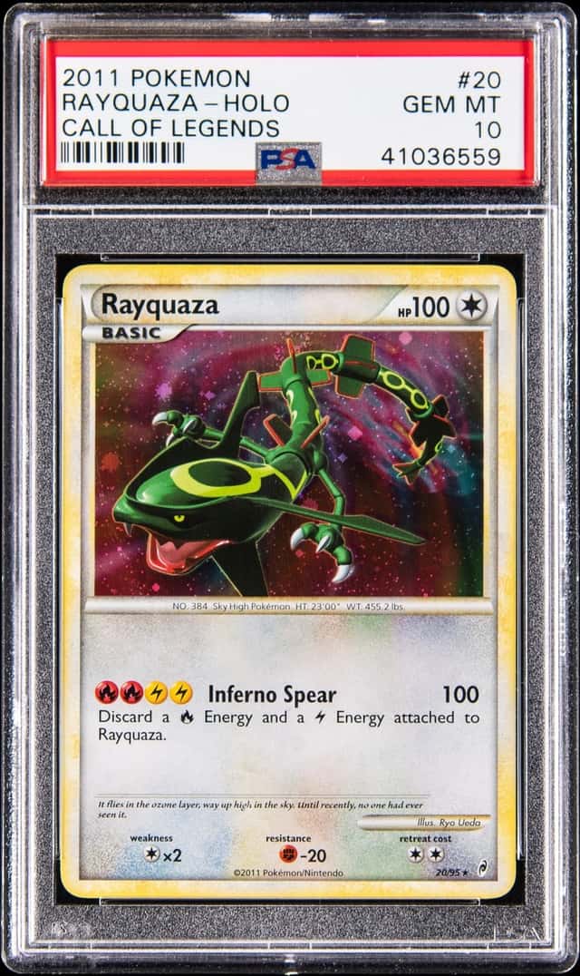 2011 Pokemon Call of Legends Holo #20 Rayquaza - PSA GEM MT 10