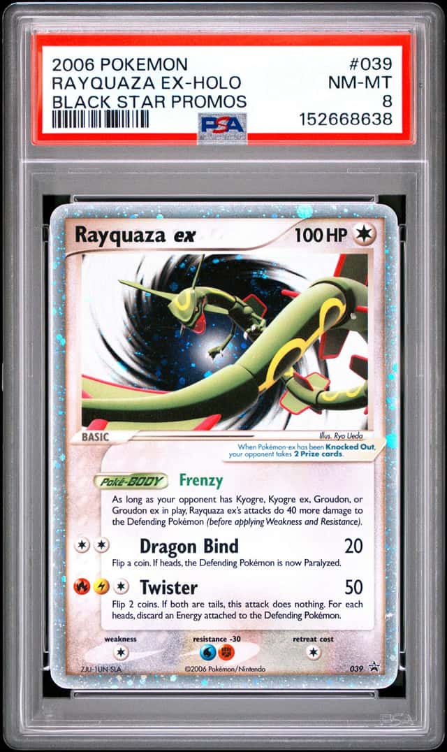 2006 Pokemon Black Star Promo Rayquaza EX Holo #039 PSA 8 NM-MT