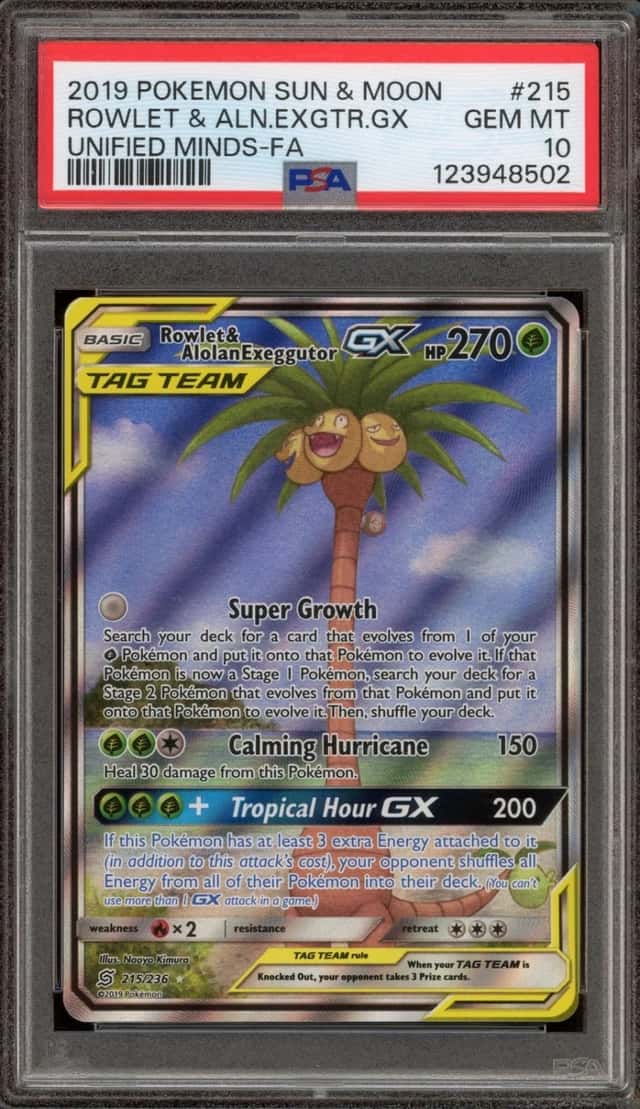 Rowlet & Alolan Exeggutor GX