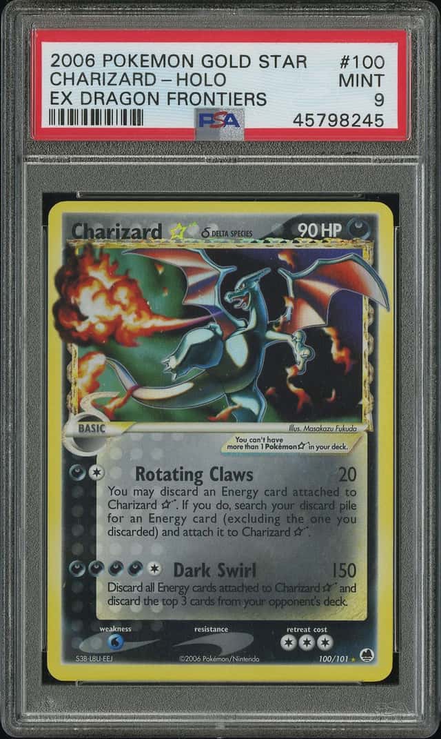 2006 Pokemon Ex Dragon Frontiers Holo Charizard #100