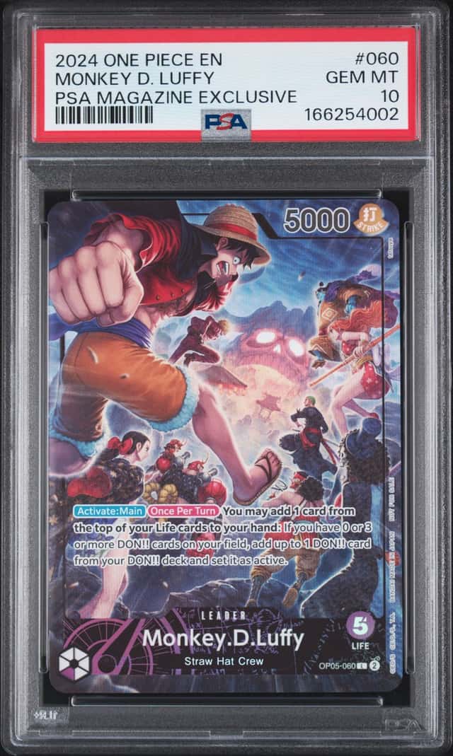 2024 One Piece Promo Psa Magazine Exclusive Monkey D. Luffy #OP05060