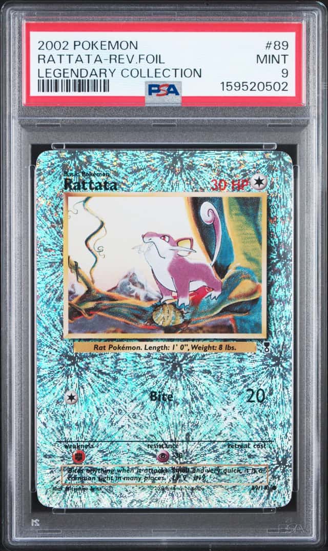 2002 Pokemon Legendary Collection Reverse Foil Rattata #89