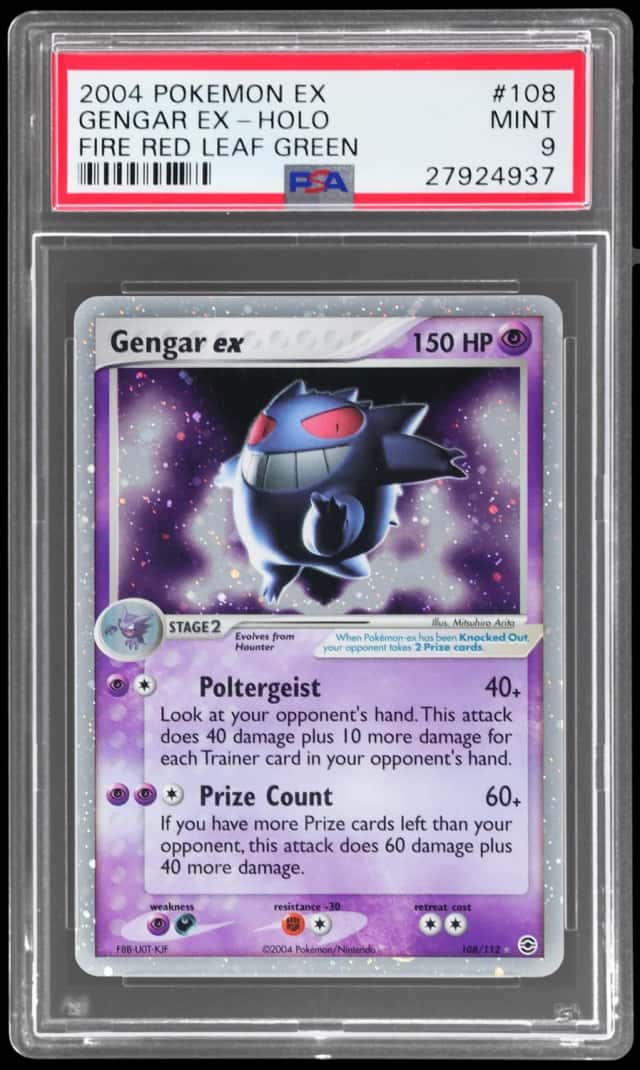 2004 Pokemon Ex Fire Red Leaf Green Holo Gengar Ex #108