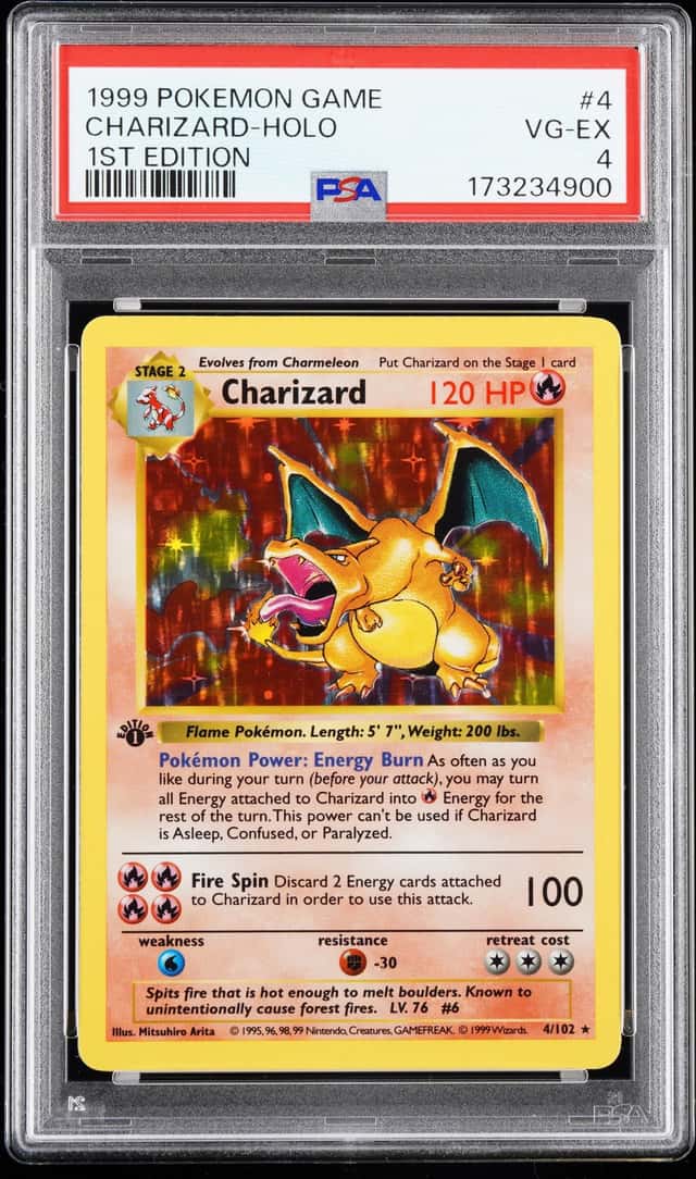 1999 Pokemon Base 1st Edition Holo Charizard #4