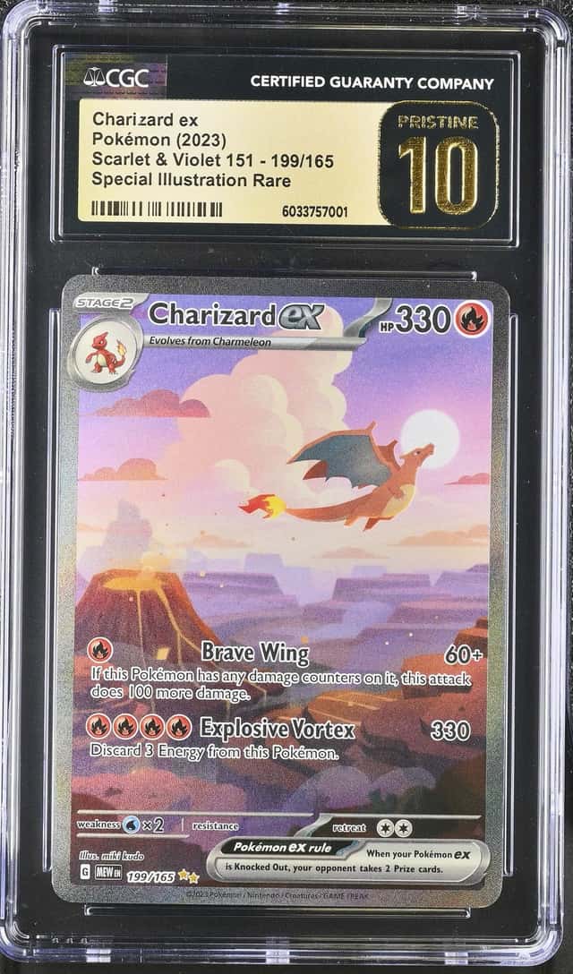 2023 Pokemon Scarlet and Violet 151 Special Illustration Rare Charizard Ex #199