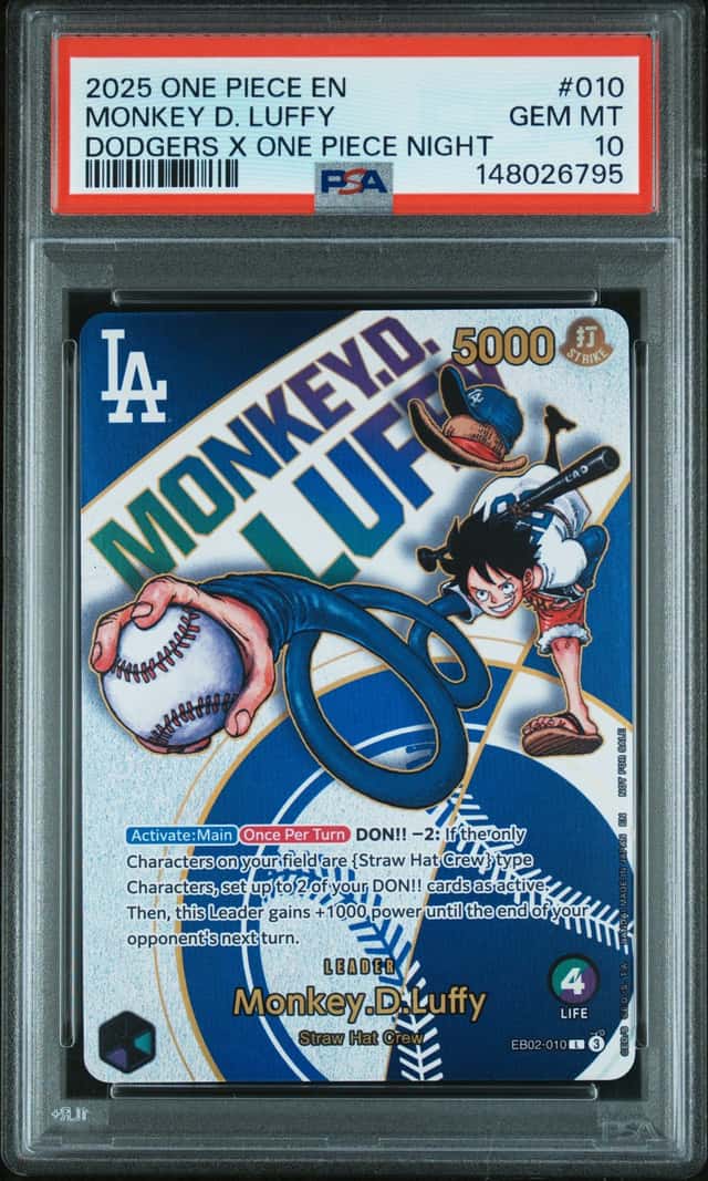 2025 One Piece Promo Dodgers X One Piece Night Monkey D. Luffy #EB02010