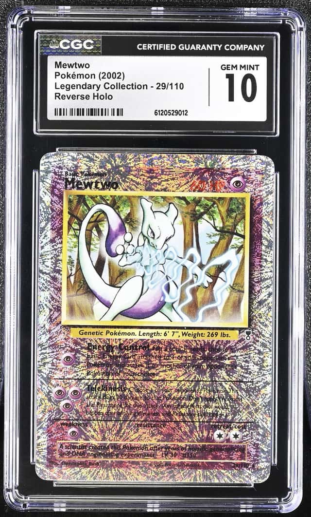 2002 Pokemon Legendary Collection Reverse Foil Mewtwo #29