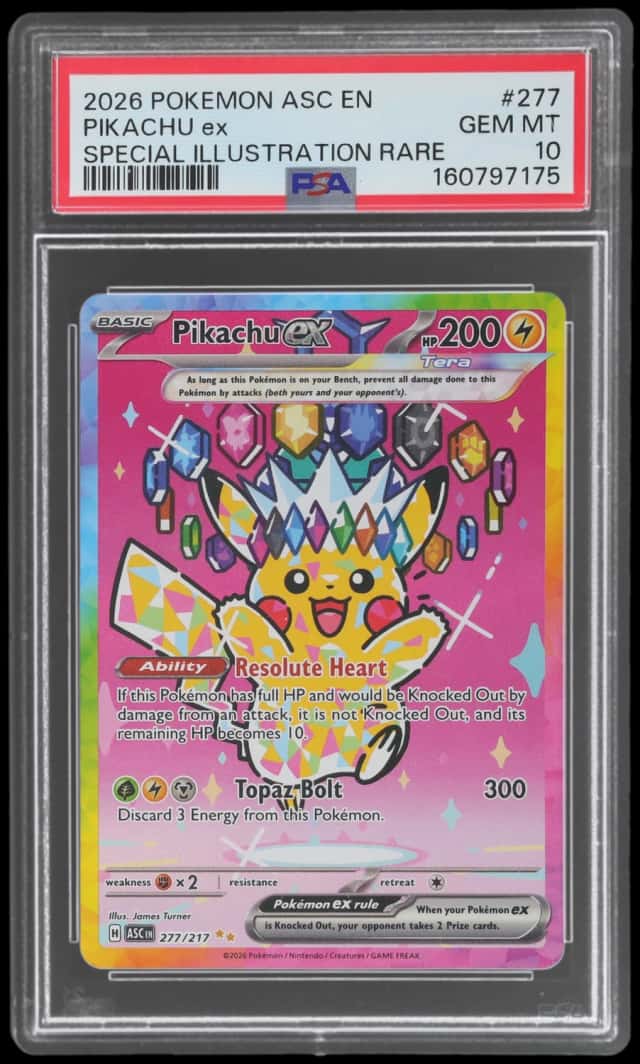 2026 Pokemon Mega Evolution Ascended Heroes Special Illustration Rare Pikachu Ex #277