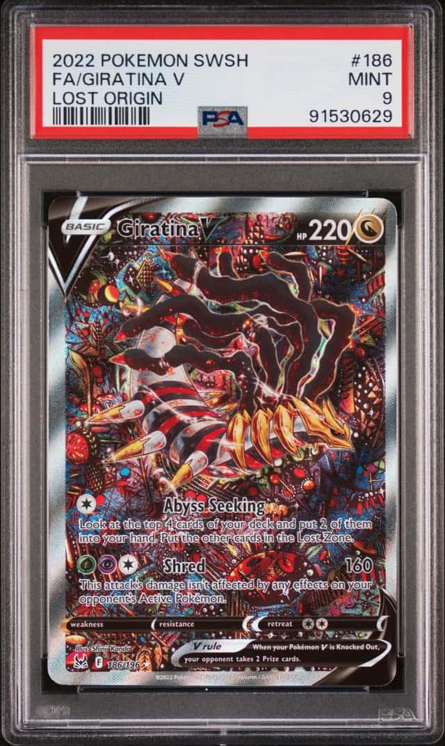 2022 Pokemon Sword and Shield Lost Origin Giratina V #186