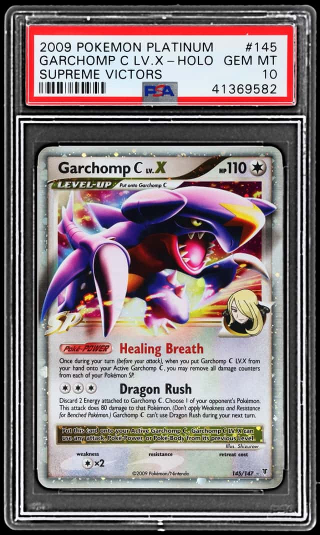 2009 Pokemon Platinum Supreme Victors Holo Garchomp C Lv X #145