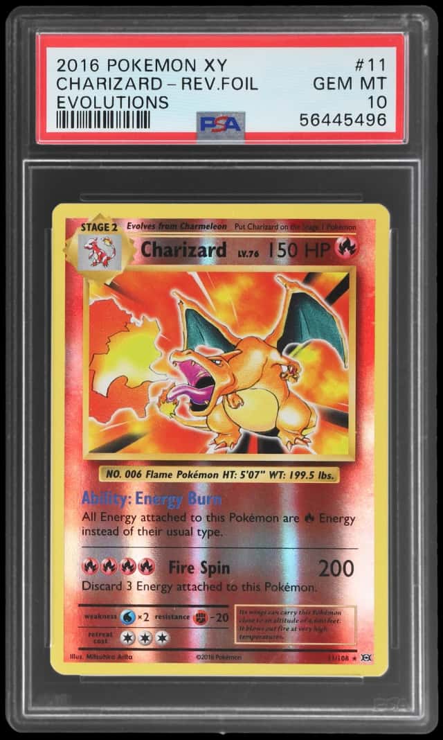 2016 Pokemon XY Evolutions Reverse Holo Charizard #11