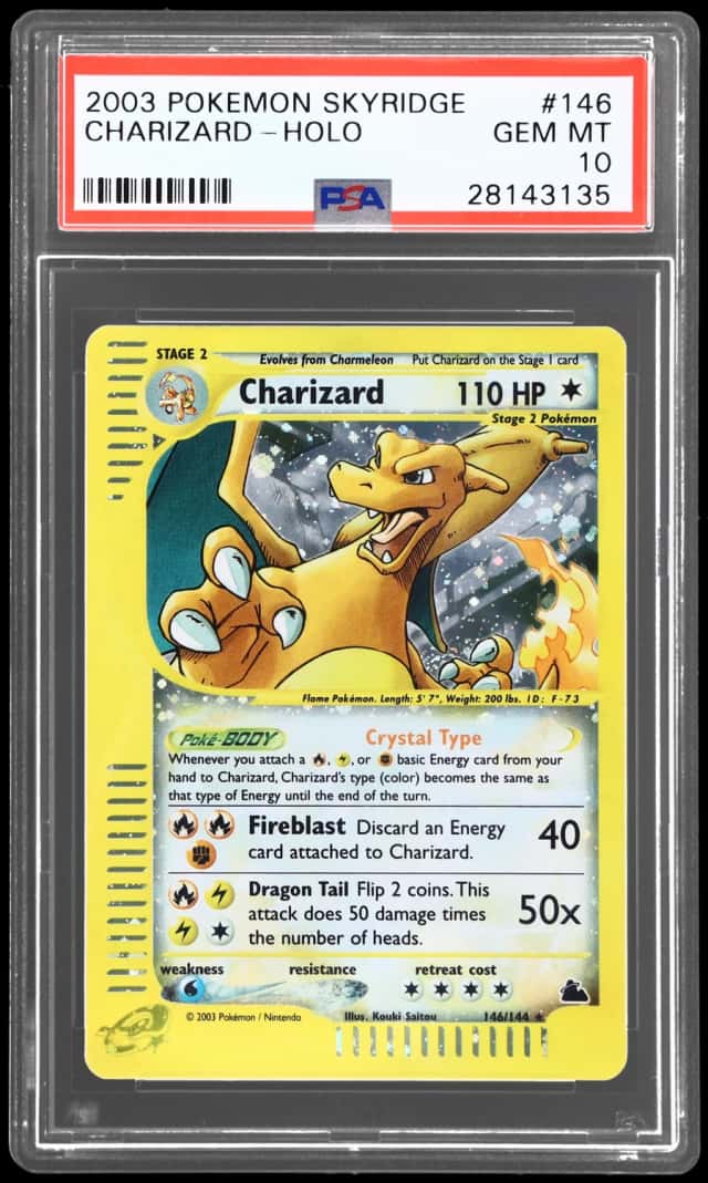 2003 Pokemon Skyridge Holo Charizard #146