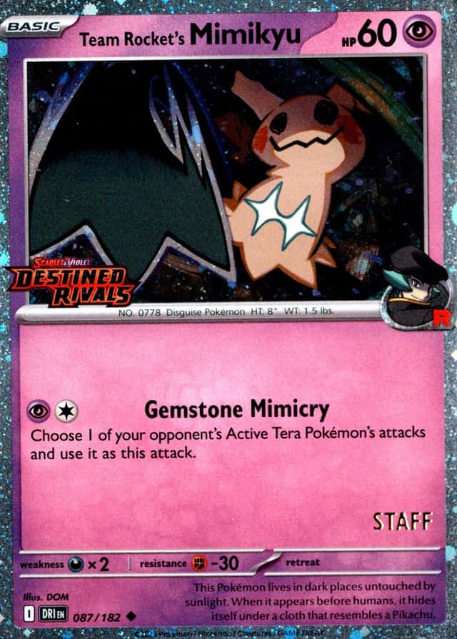 Non-Holo · Prerelease · Staff