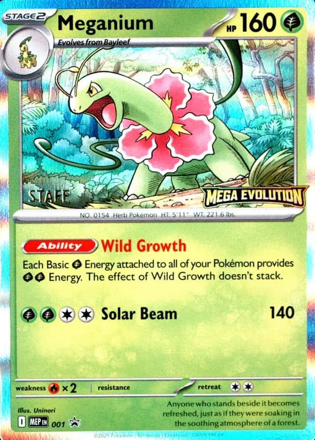Holo · Prerelease · Evolution Mega Staff