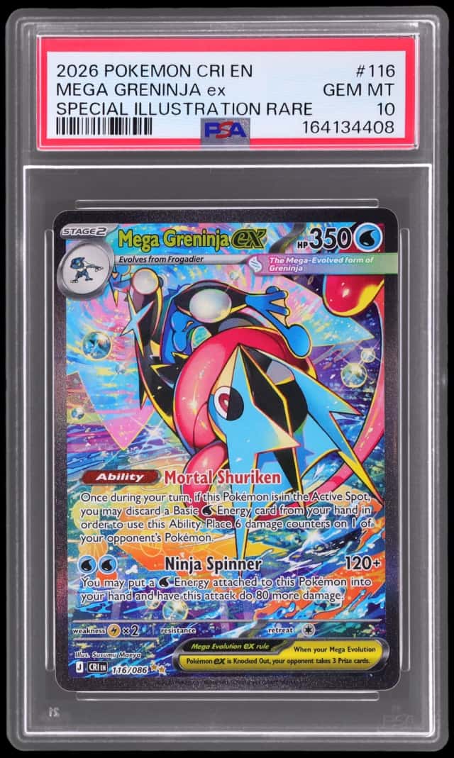 2026 Pokemon Mega Evolution Chaos Rising Special Illustration Rare Mega Greninja Ex #116