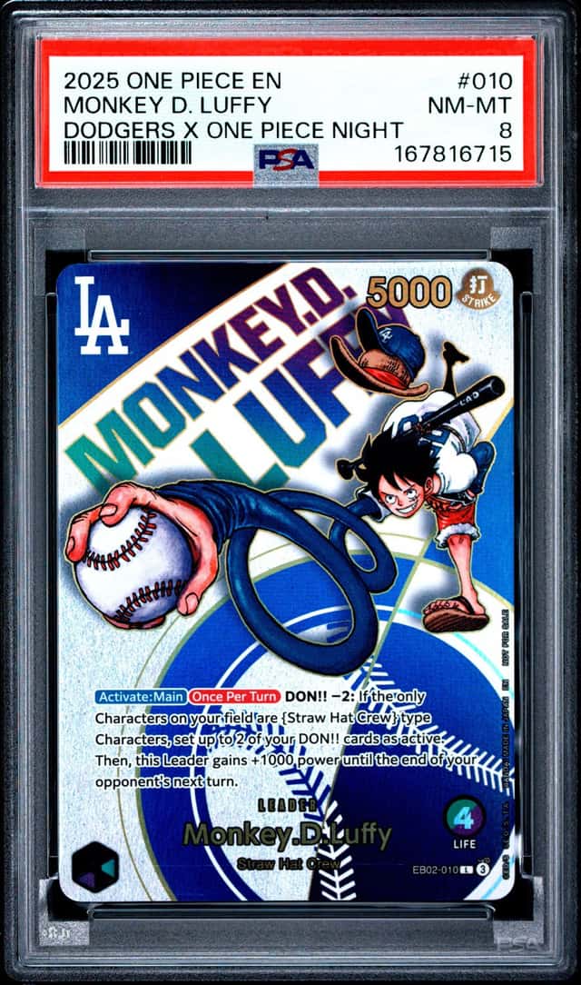 2025 One Piece Promo Dodgers X One Piece Night Monkey D. Luffy #EB02010