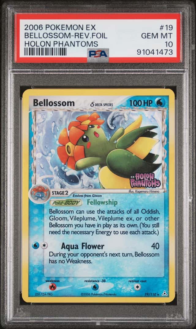 2006 Pokemon Ex Holon Phantoms Reverse Holo Bellossom #19