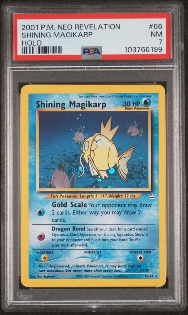 2001 Pokemon Neo Revelation Holo Shining Magikarp #66
