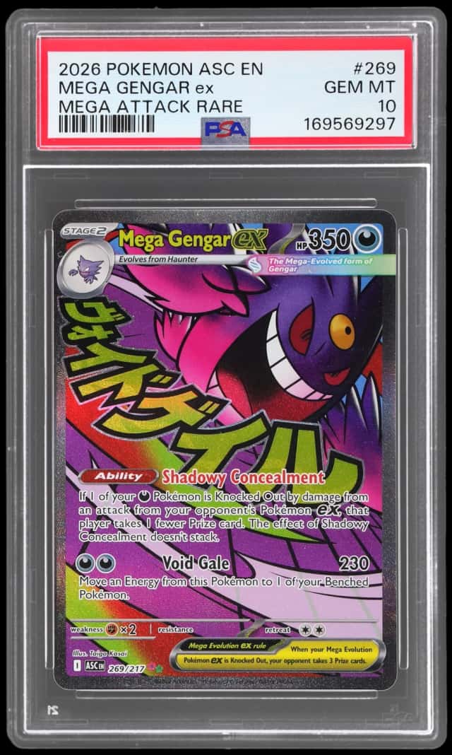 2026 Pokemon Mega Evolution Ascended Heroes Mega Attack Rare Mega Gengar Ex #269