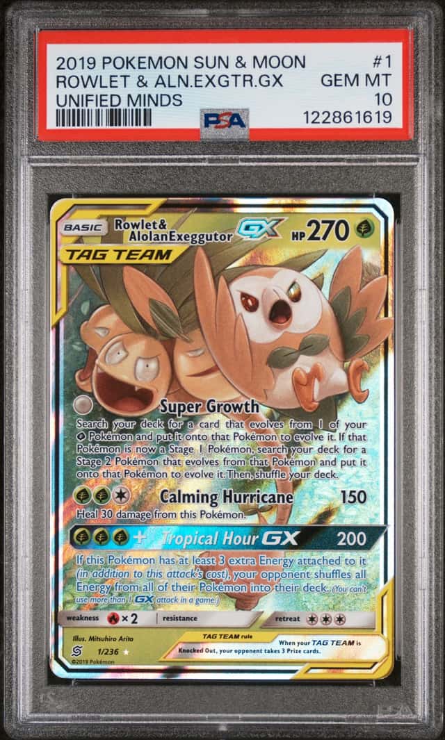 Rowlet & Alolan Exeggutor GX