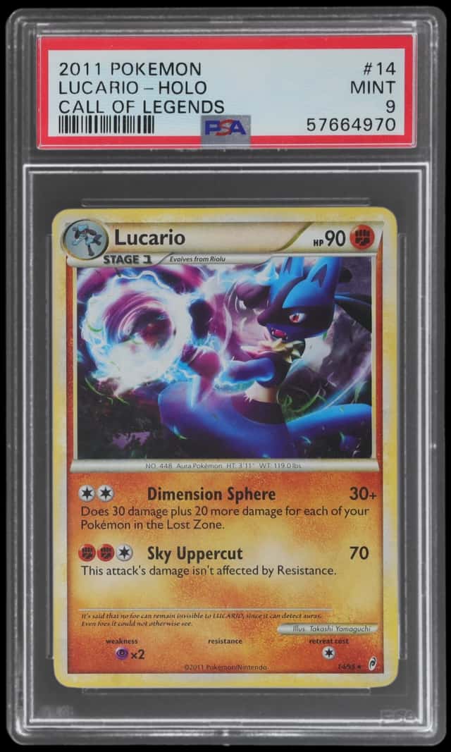 2011 Pokemon Call of Legends Holo Lucario #14