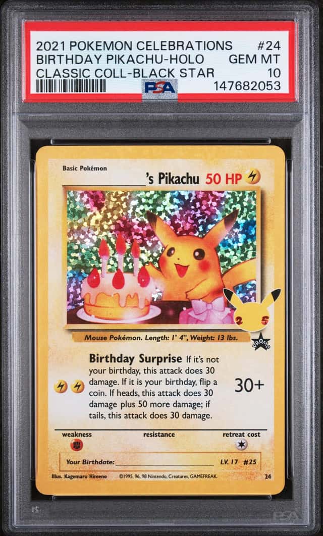 _____'s Pikachu STAMP [25th Anniversary] TEXTURED CONFETTI HOLO