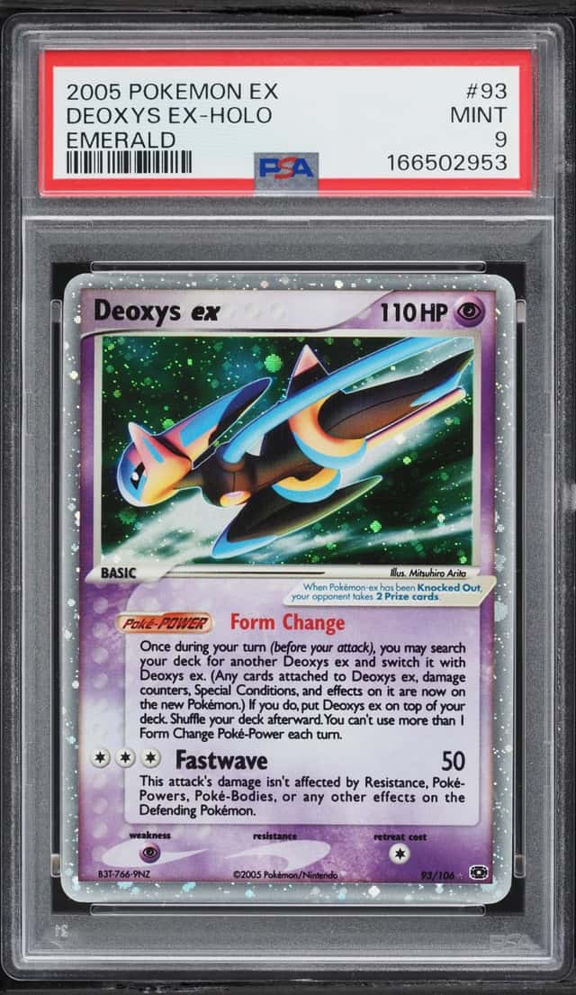 2005 Pokemon EX Emerald Holo Deoxys EX #93 PSA 9 MINT