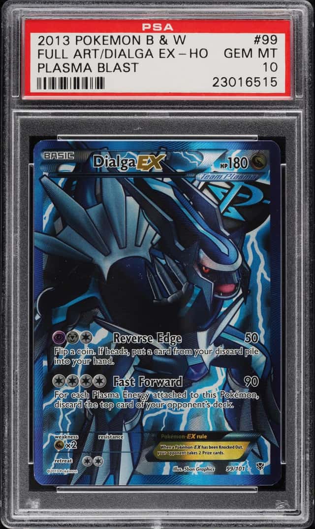 2013 Pokemon Black & White Plasma Blast Full Art Dialga EX #99 PSA 10 GEM MINT