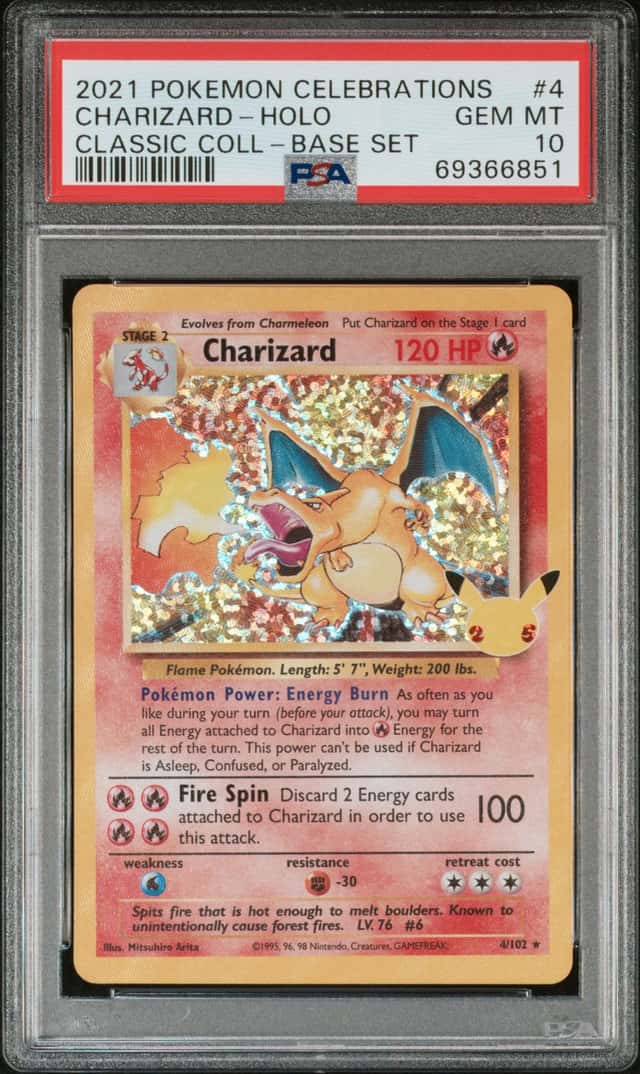 2021 Pokemon Celebrations #4 Charizard Holo Classic Collection PSA 10 GEM MINT
