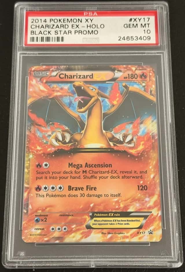 LOW POP Pokemon Charizard EX XY17 Holo Black Star Promo PSA10