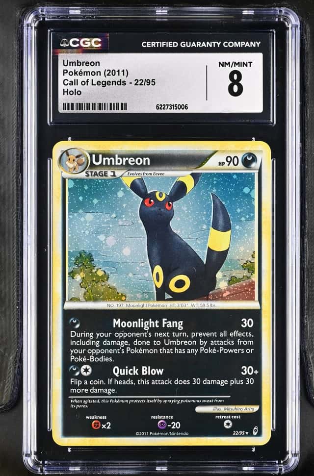 2011 Pokemon Call Of Legends #22 Umbreon Holo CGC 8 NM-MT