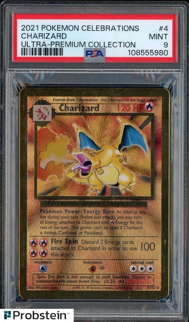 2021 Pokemon Celebrations Ultra Premium Collection UPC #4 Charizard PSA 9 MINT