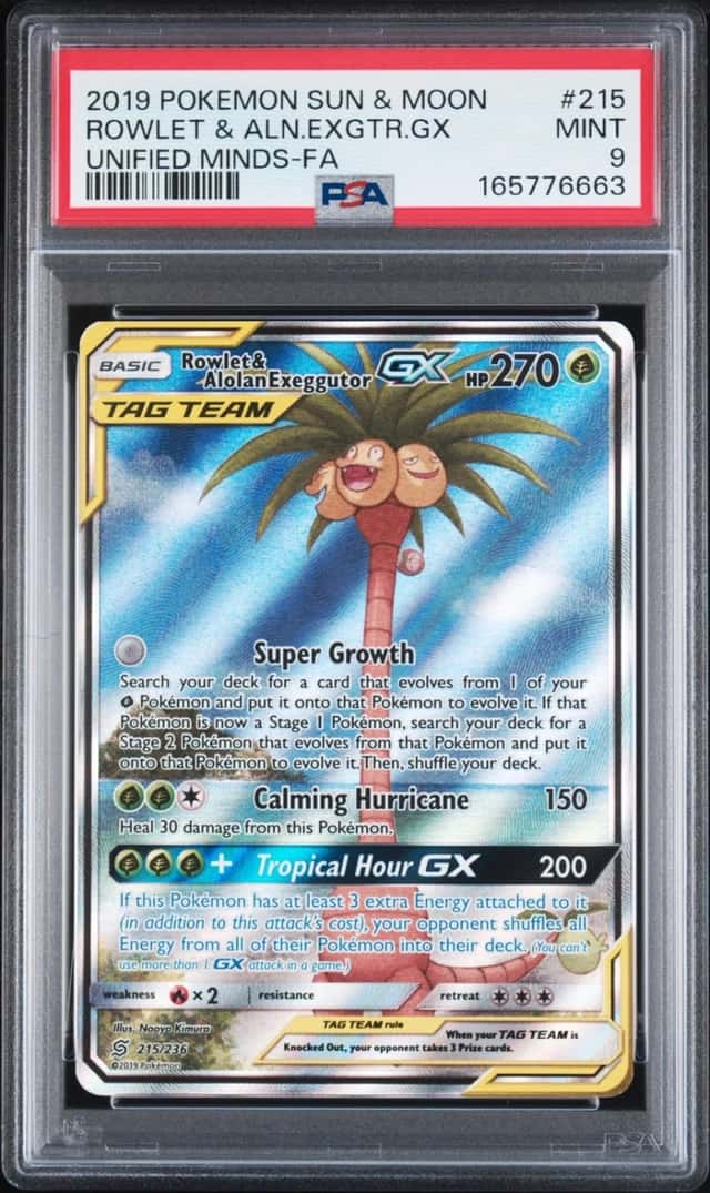 Rowlet & Alolan Exeggutor GX