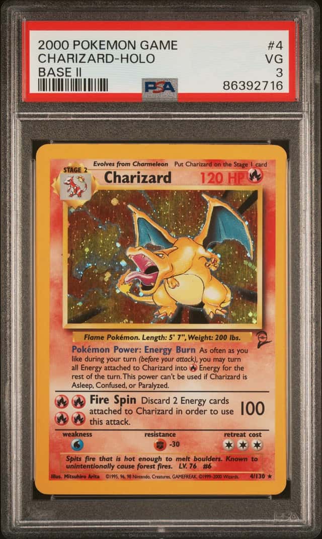 2000 Pokemon Game Base 2 Holo Charizard #4
