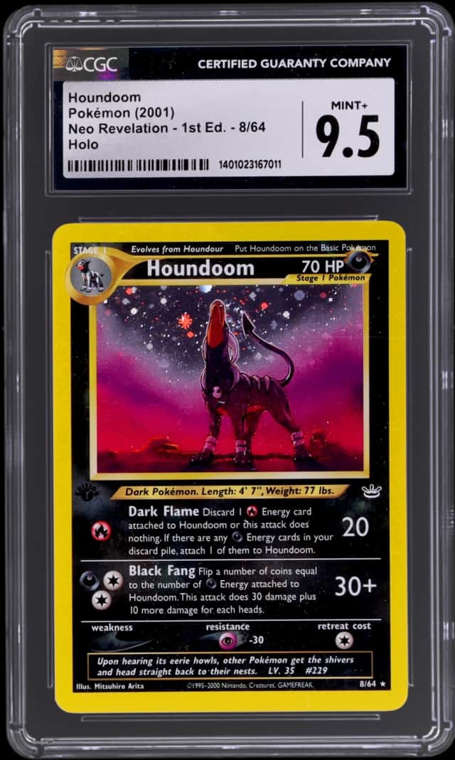 2001 Pokemon Neo Revelation 1st Edition Holo Houndoom #8
