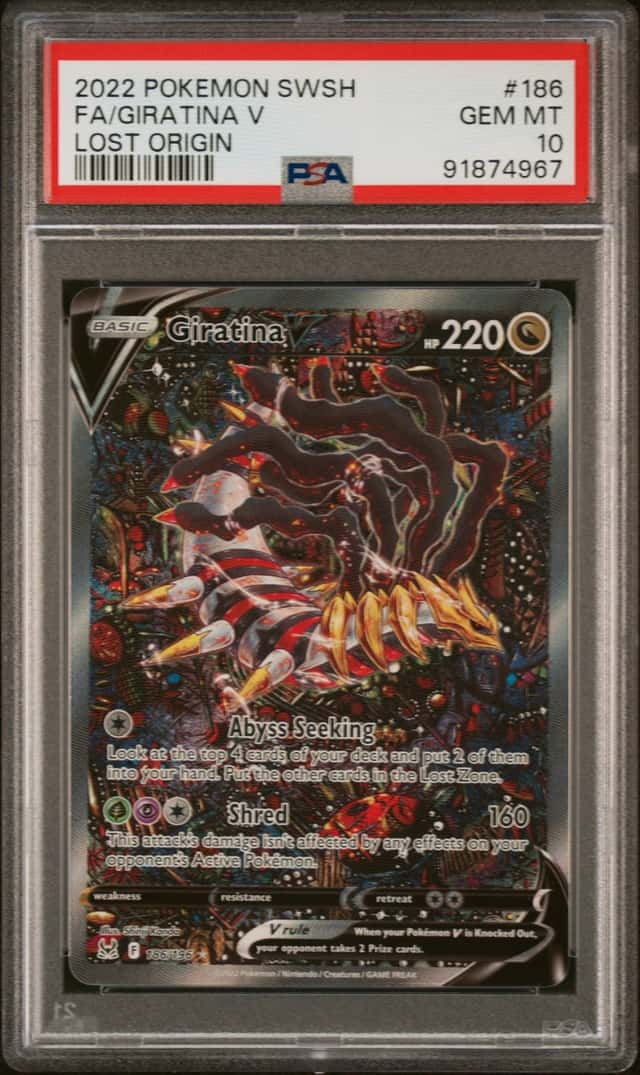 2022 Pokemon Sword and Shield Lost Origin Giratina V #186