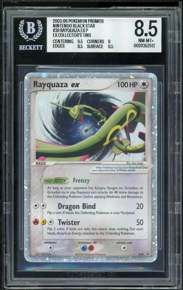 Rayquaza ex 039 ex Nintendo Promo Ultra Rare Pokemon BGS 8.5 *512
