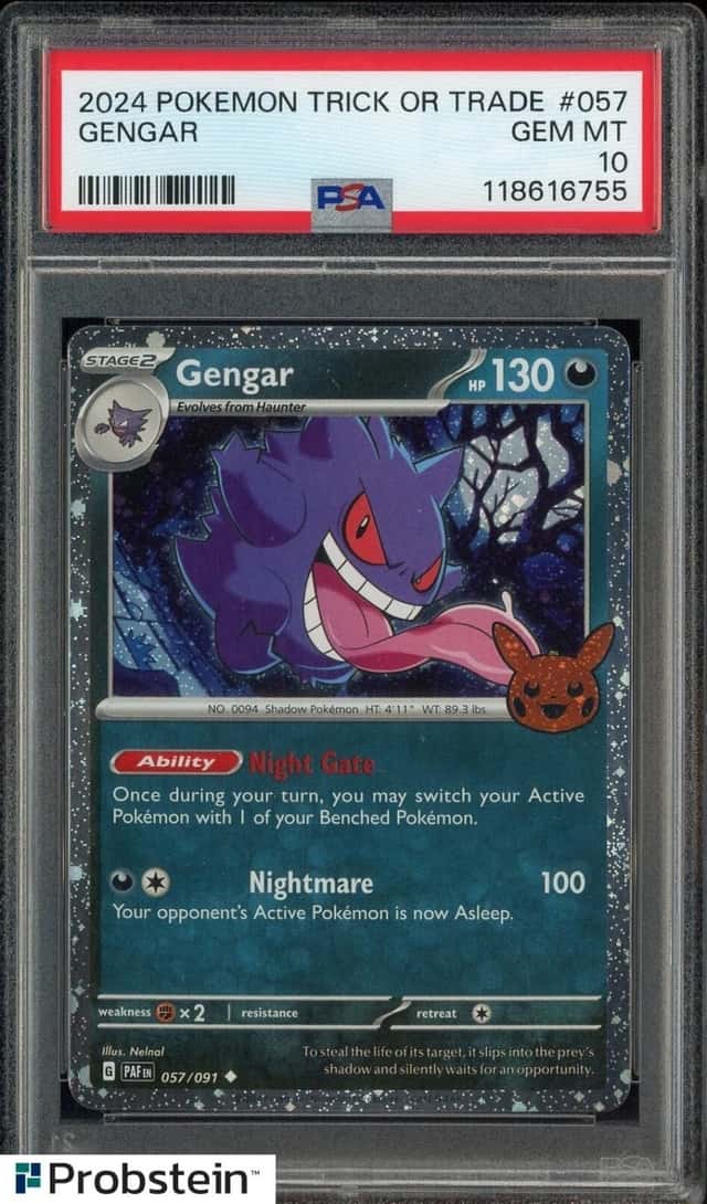 2024 Pokemon Trick Or Trade #057 Gengar PSA 10 GEM MINT