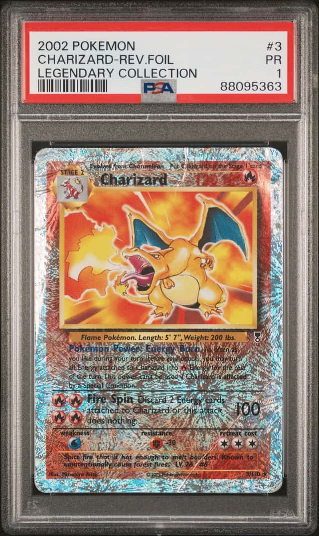 2002 Pokemon Legendary Collection Reverse Holo Charizard #3