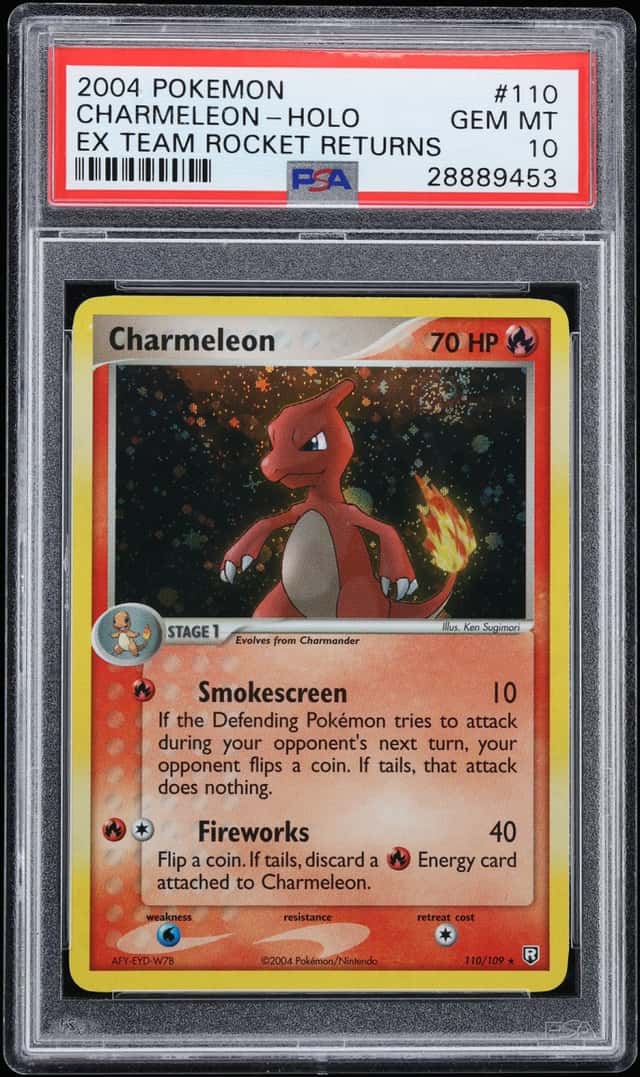 2004 Pokemon EX Team Rocket Returns Holo Charmeleon #110 PSA 10 GEM MINT