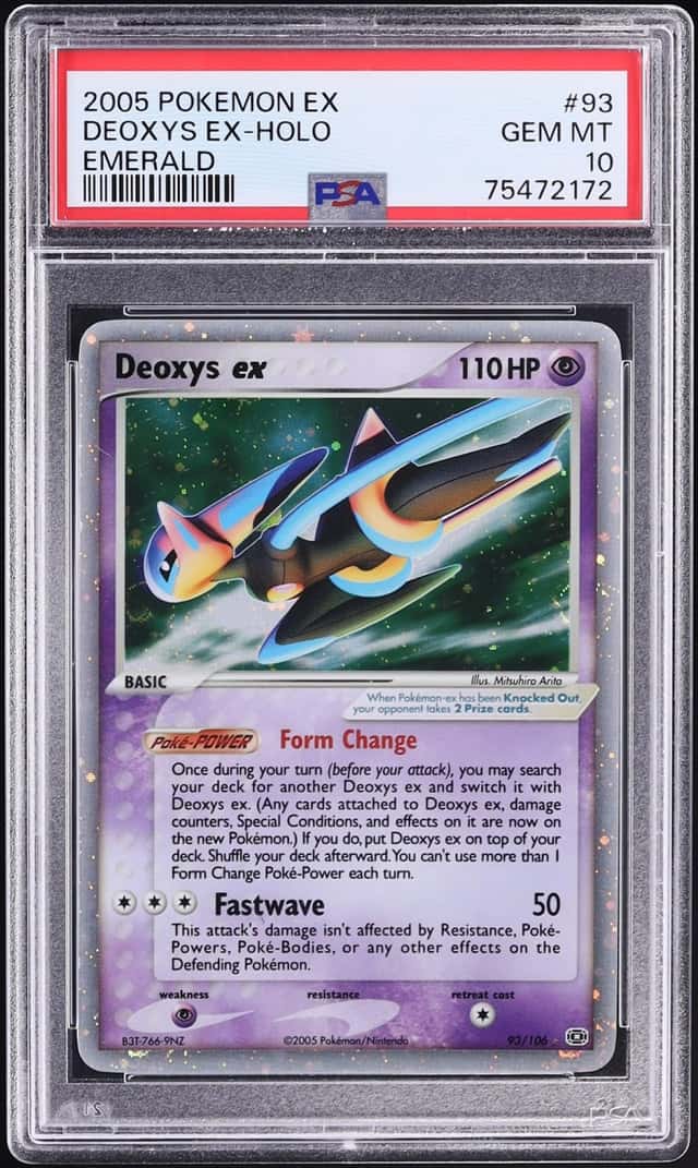 2005 Pokemon EX Emerald Holo Deoxys EX #93 PSA 10 GEM MINT